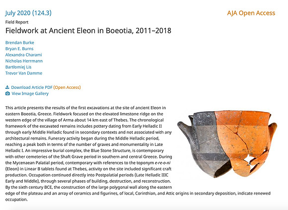 AJA article Ancient Eleon